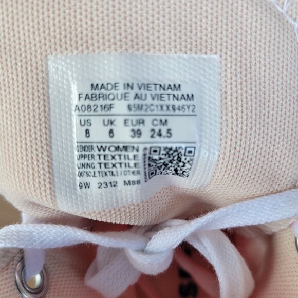Converse Chuck Taylor Lift Hi Canvas Sz 9 Womens Shoes Sneakers Pink A08216F New - Picture 8 of 9